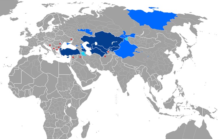 lingua turca nel mondo lingua turca nel mondo